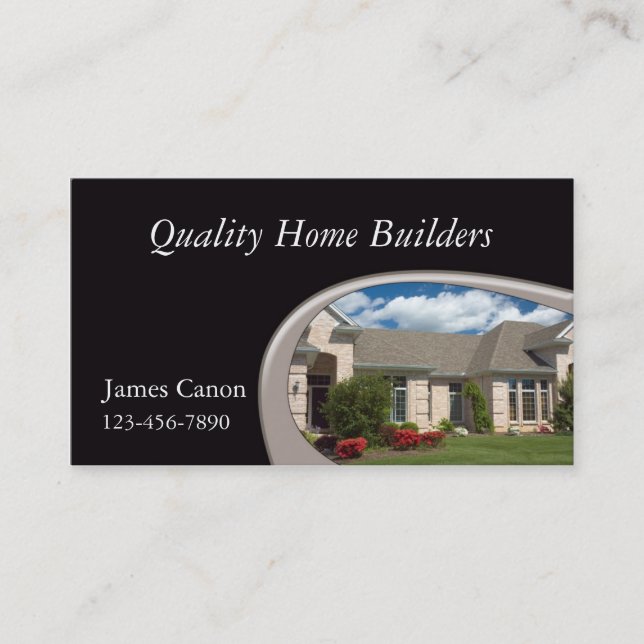 New Home Construction Business Card (Front)