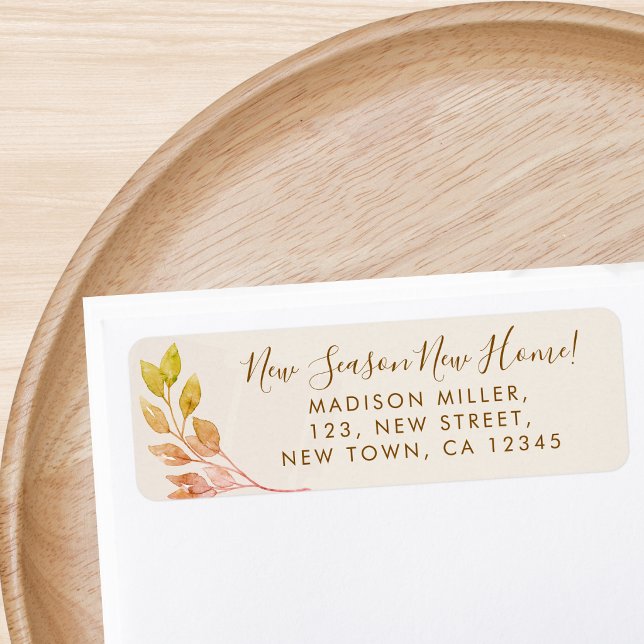 New Home Fall Foliage Return Address  (Creator Uploaded)