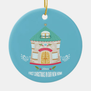 New Home First Christmas Ceramic Tree Decoration