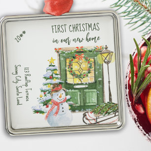 New Home First Festive Front Door Ceramic Ornament