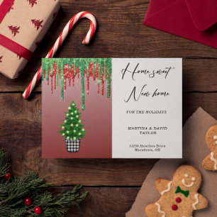 New Home For the Holidays Announcement Card 