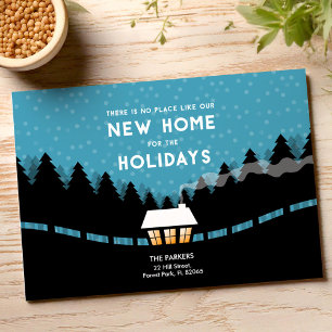New home for the Holidays blue Card