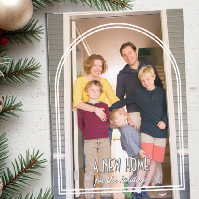 New Home For The Holidays Christmas Moving  Holiday Card (Creator Uploaded)