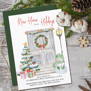 New Home for the Holidays Door Number Moving Announcement