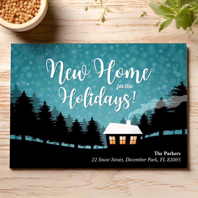 New Home for the Holidays forest and snow Invitation (Creator Uploaded)