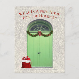 New Home For the Holidays Green Door Template