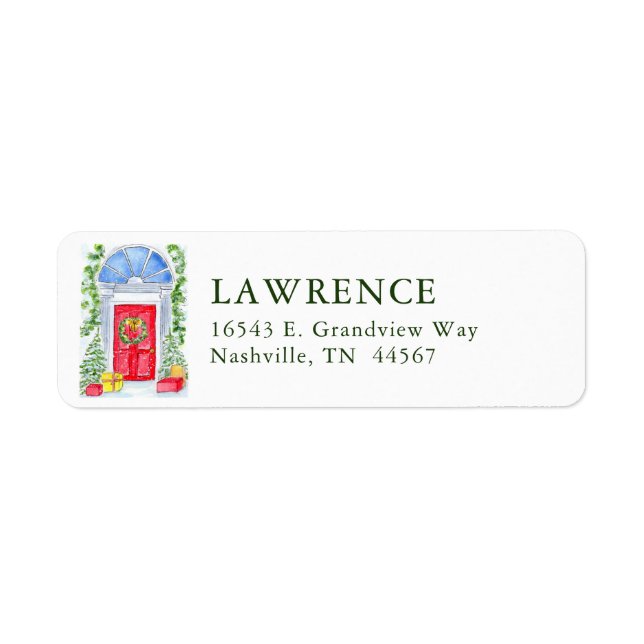 New Home for the Holidays Return Address Label (Front)