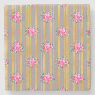 New Home Gift Floral Outlet Covers Stone Coaster