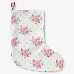 New Home Gift Mint Green Floral Shoes Small Christmas Stocking