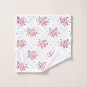 New Home Gift Mint Green Floral Shoes Wash Cloth