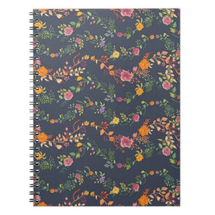 New Home Gift   Simple Floral Pattern Notebook