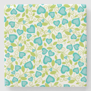 New Home Gift   Valentine's Day Seamless Art Stone Coaster