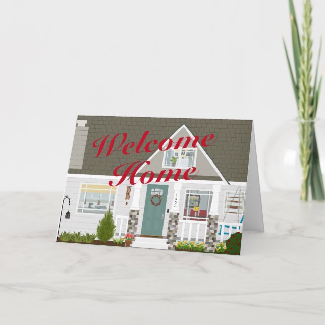 New Home House Warming Thank You Card (Front)