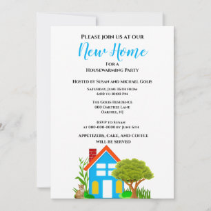 New Home Housewarming Casual Style Invitation