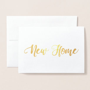 New Home Housewarming Foil Card