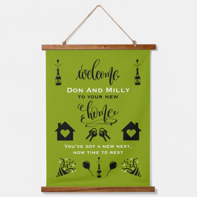 New Home Housewarming Welcome  Hanging Tapestry (Front)