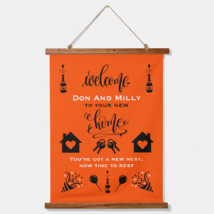 New Home Housewarming Welcome  Hanging Tapestry