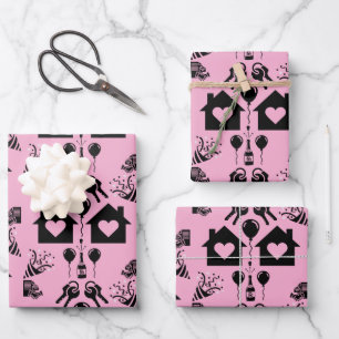 New Home Housewarming Welcome Wrapping Paper Sheet