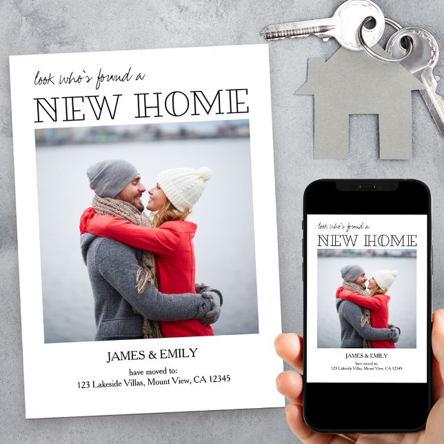New Home Minimalist Photo Moving Announcement (Creator Uploaded)