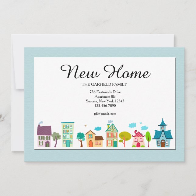 New Home Moving Announcement (Front)