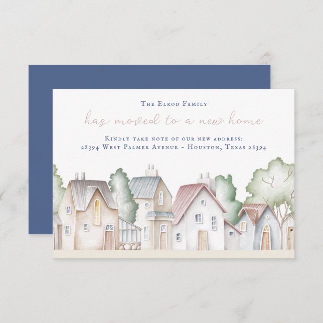 New Home Moving Announcement (Front/Back)