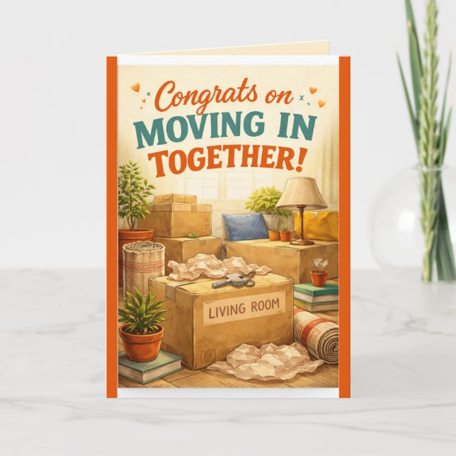 New Home/Moving In Congratulations Greeting Card (Front)