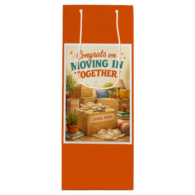 New Home/Moving In Congratulations Wine Bag (Front)