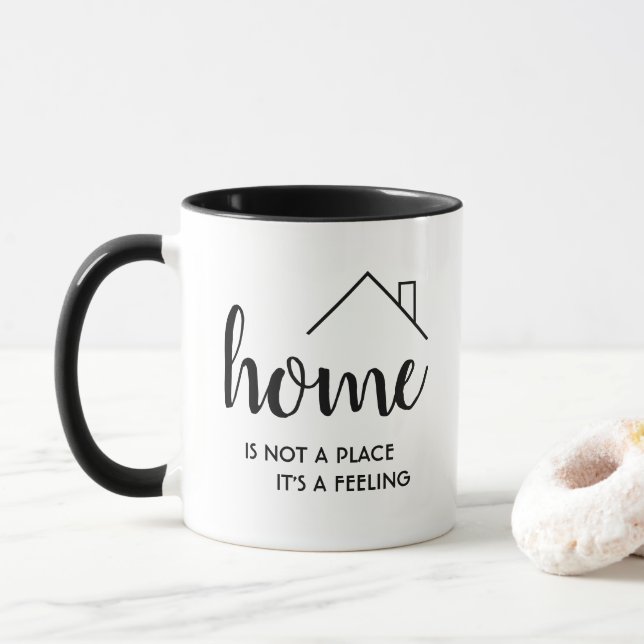 New Home Mug | Home is Not a Place, It’s a Feeling (With Donut)
