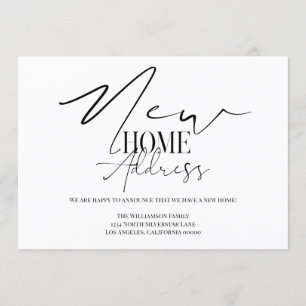 New Home New Address Invitation