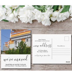 New Home New Address Photo Announcement Postcard