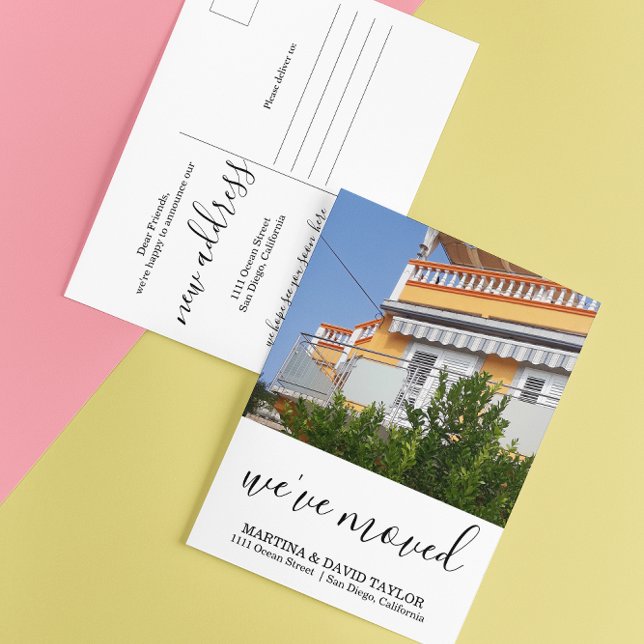 New Home New Address Photo Announcement Postcard (Creator Uploaded)