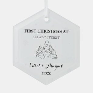 New Home Ornament - Personalised New Home Keepsake