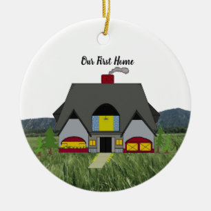 New Home Owners Cosy First Home Ceramic Ornament