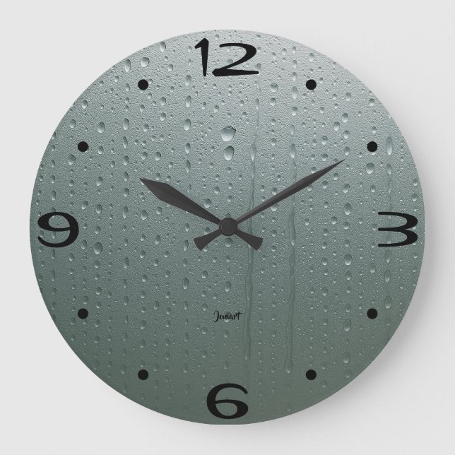 New Home Perfect Bathroom Wall Steamed Timepiece  Large Clock (Front)