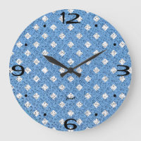 New Home Perfect Bathroom Wall Timepiece Blue Ice