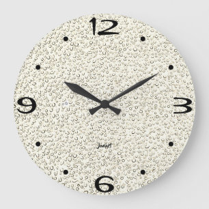 New Home Perfect Bathroom Wall Timepiece LT Brown  Large Clock