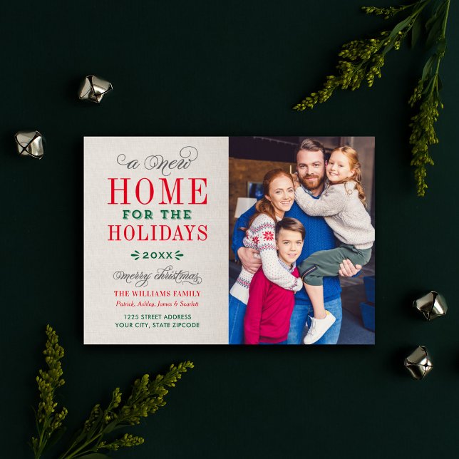 New Home Photo Announcement Merry Christmas (Creator Uploaded)