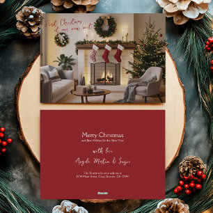 New Home Photo First Christmas at New Nest Holiday Card