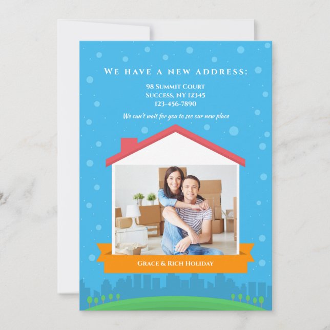 New Home Photo Frame Announcement (Front)