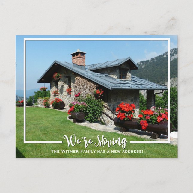 New Home Photo We're Moving Announcement (Front)