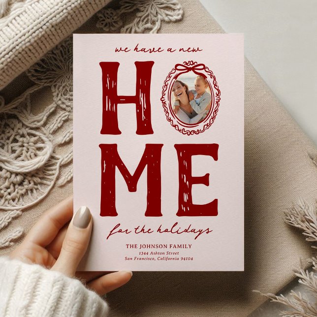 New Home Red Pink Doodle Christmas Holiday (Creator Uploaded)