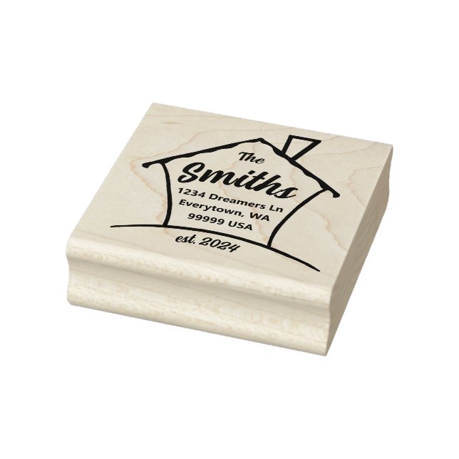 New Home Rubber Stamp (Stamp)