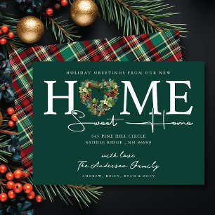 New Home Sweet Home Holiday Moving Announcement
