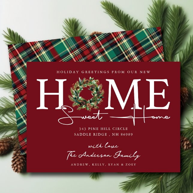 New Home Sweet Home Holiday Moving Announcement (Creator Uploaded)