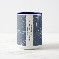 New Home Topography Coordinates House Warming Gift