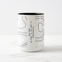 New Home Topography Coordinates House Warming Gift