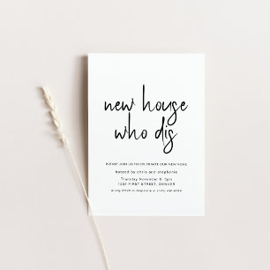 New Home Who Dis Housewarming Party Invitation