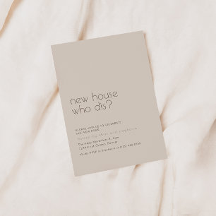 New Home Who Dis Housewarming Party Invitation