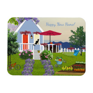 New Home Wishes 3"x4" Photo Magnet