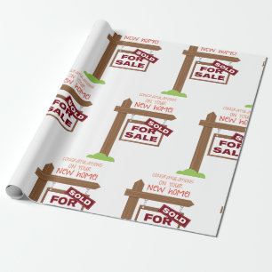 New Home Wrapping Paper